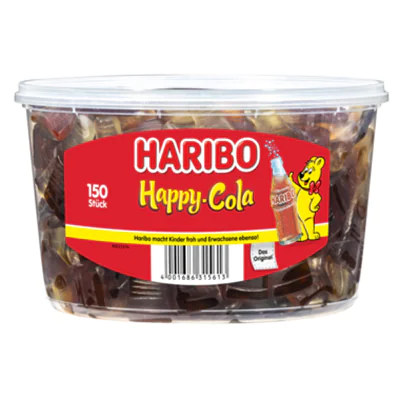 HARIBO Fruchtgummi Happy Cola 379982 150 St./Pack. HARIBO Fruchtgummi Happy Cola 379982 150 St./Pack.
