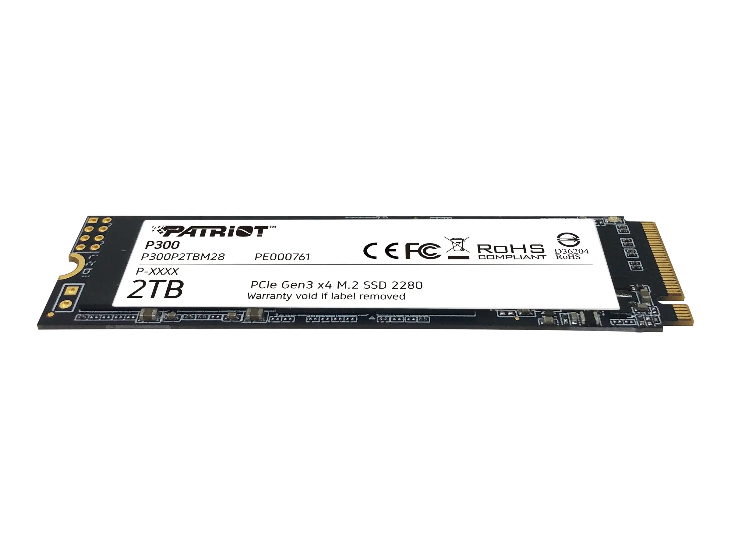 Patriot P300 - SSD - 2 TB - intern - M.2 2280 - PCIe 3.0 x4 (NVMe)