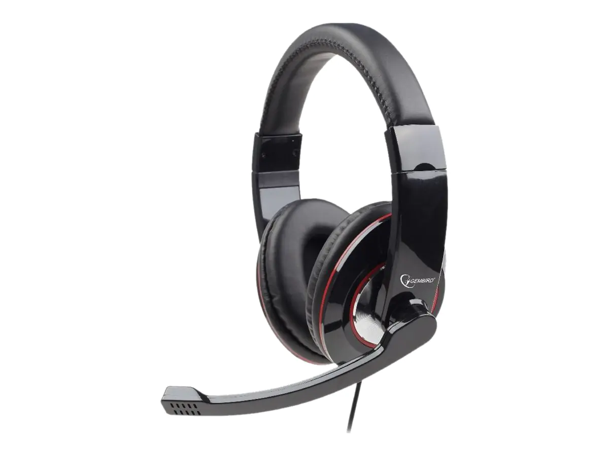 Gembird MHS-U-001 - Headset - ohrumschließend - kabelgebunden - glänzend schwarz