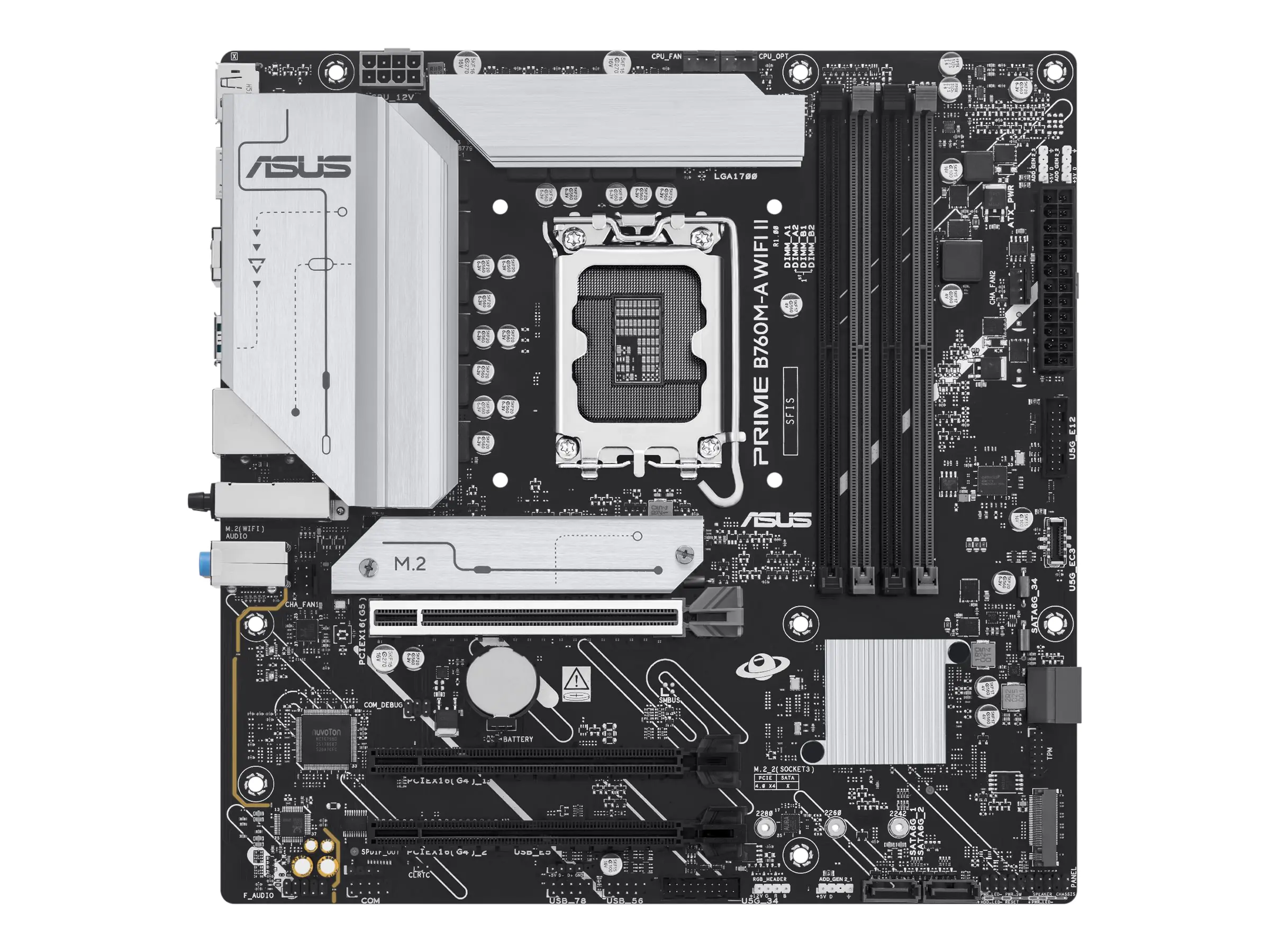 ASUS PRIME B760M-A WIFI II - Motherboard - micro ATX - LGA1700 Sockel - B760 Chipsatz - USB 3.2