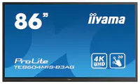 Iiyama ProLite TE8604MIS-B3AG - 218 cm (86") Diagonalklasse (217.4 cm (85.6") sichtbar) LCD-Display mit LED-Hintergrundbeleuchtung - interaktive Digital Signage - mit Touchscreen - Android - 4K UHD (2160p) 3840 x 2160 - Direct LED - Schwarz, Matte