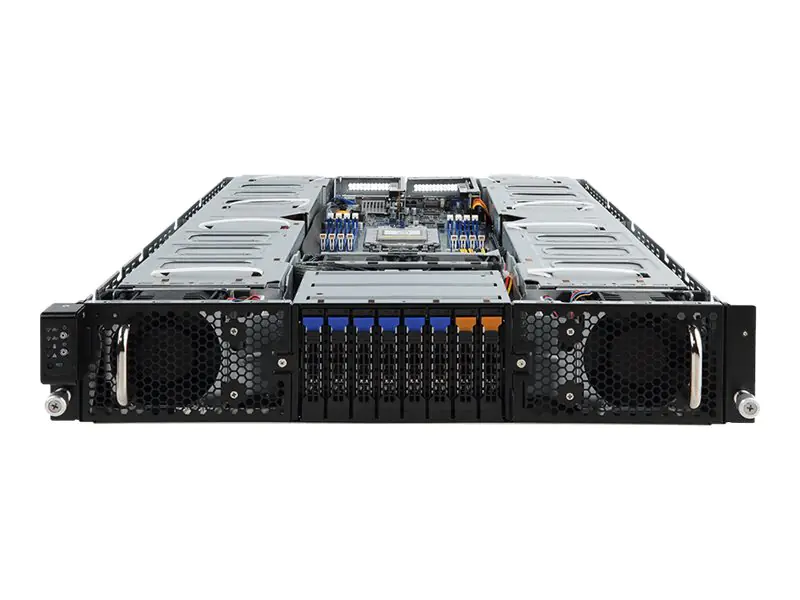 Gigabyte G292-Z20 (rev. 100) - Server - Rack-Montage - 2U - 1-Weg - keine CPU - RAM 0 GB - SATA - Hot-Swap 6.4 cm (2.5") Schacht/Schächte - keine HDD - AST2500 - 10GbE - kein Betriebssystem - Monitor: keiner