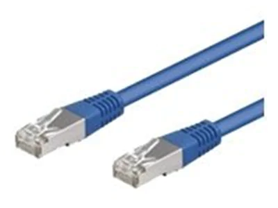 wentronic - Netzwerkkabel - RJ-45 (M) zu RJ-45 (M) - 50 cm - FTP - CAT 5e - Blau