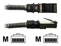 PatchSee DirectPatch - Patch-Kabel - RJ-45 (M) zu RJ-45 (M) - 20 m - FTP - CAT 6a - geschirmt, halogenfrei - Schwarz
