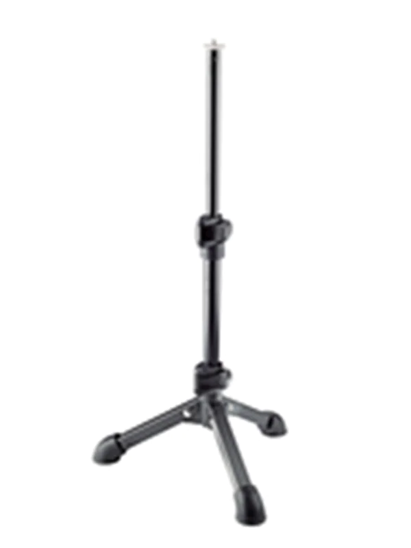 König & Meyer 23150-100-55, Gerader Mikrofonständer, Stativ-Basis, Schwarz, Stahl, 1/4", 23 cm
