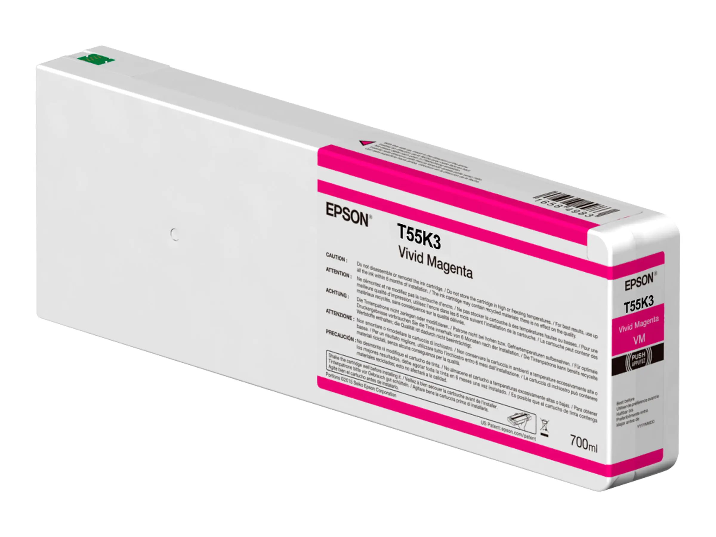 Epson T55K3 - 700 ml - Vivid Magenta - original - Tintenpatrone - für SureColor SC-P6000, SC-P7000, SC-P7000V, SC-P8000, SC-P9000, SC-P9000V