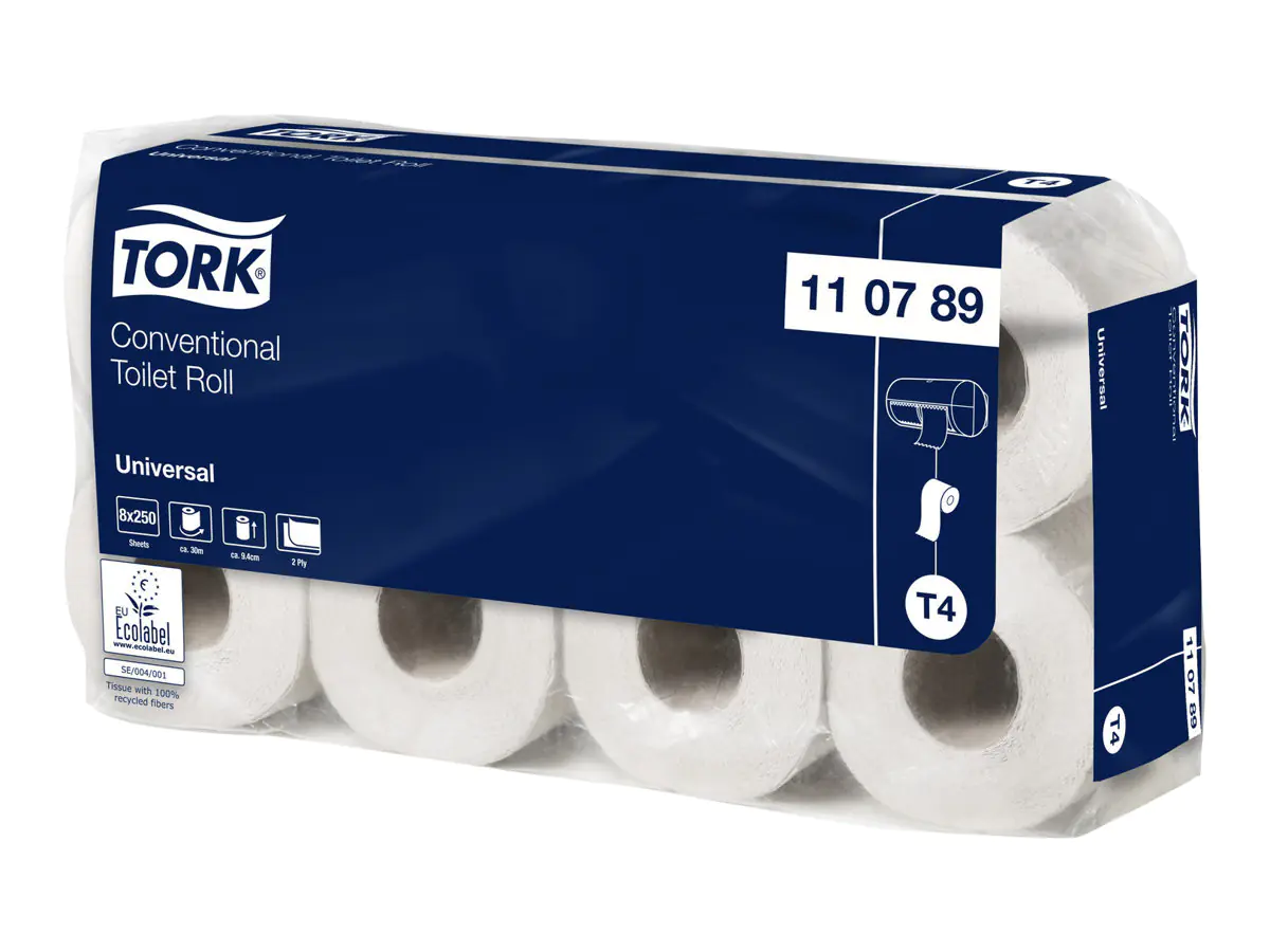 TORK 110789, 250 Blätter, Weiß, 30 m, 12 cm, 9,4 cm, 10,3 cm