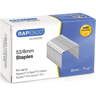 RAPESCO Heftklammer 750 53/8 verzinkt 5.000 St./Pack. RAPESCO Heftklammer 750 53/8 verzinkt 5.000 St./Pack.