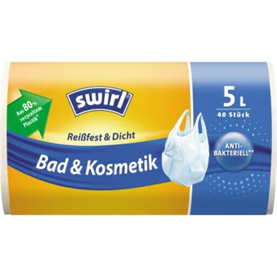 Swirl Müllbeutel 173167 Tragegriff 5l 40 St./Pack. Swirl Müllbeutel 173167 Tragegriff 5l 40 St./Pack.