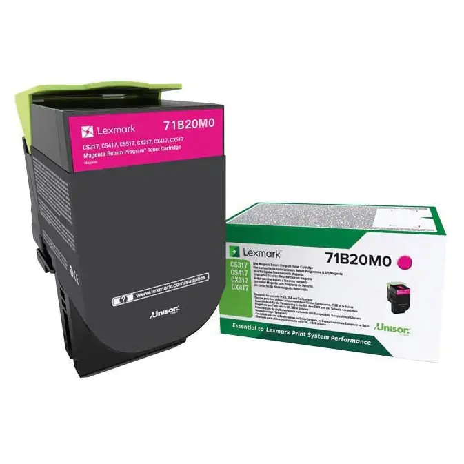 Lexmark X317 - Magenta - Original - Tonerpatrone LCCP, LRP - für Lexmark CS317dn, CS417dn, CS517de, CX317dn, CX417de Lexmark X317 - Magenta - Original - Tonerpatrone LCCP, LRP - für Lexmark CS317dn, CS417dn, CS517de, CX317dn, CX417de