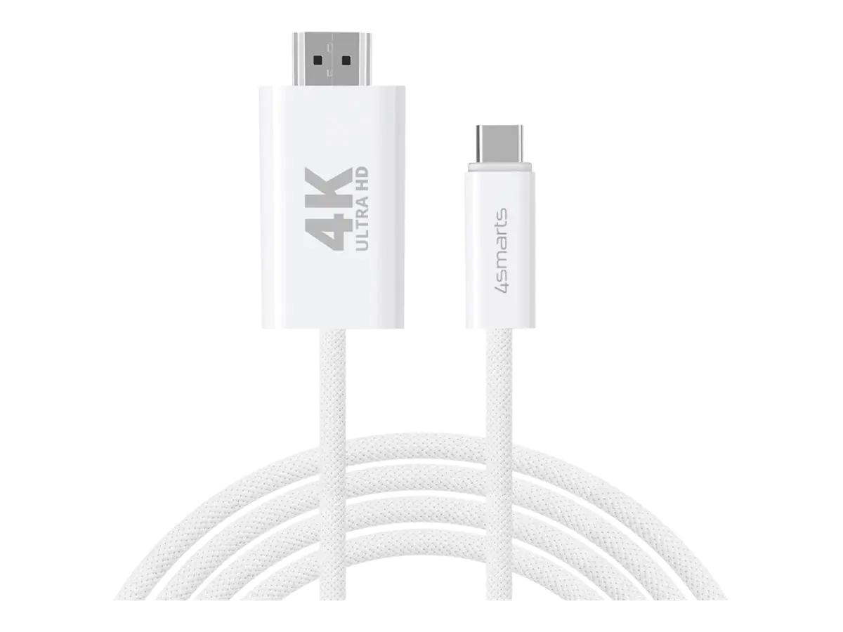 4smarts USB-C auf HDMI Kabel 2m weiß - Kabel - Digital/Daten