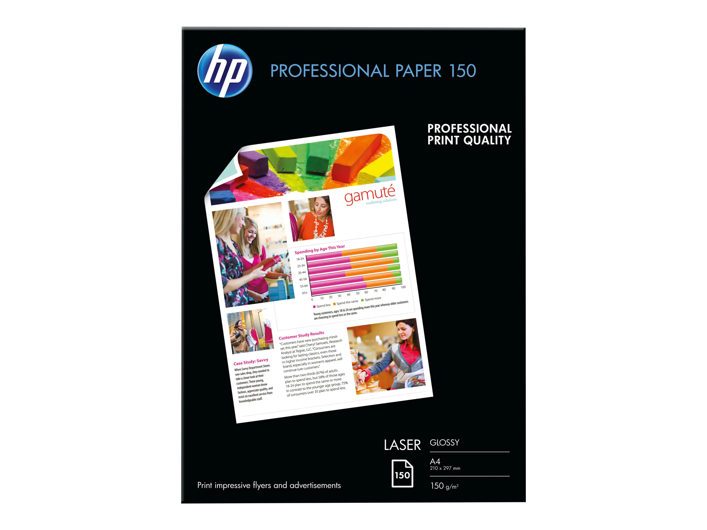 HP Fotopapier CG965A DIN A4 150 g/m² glänzend 150 Blatt