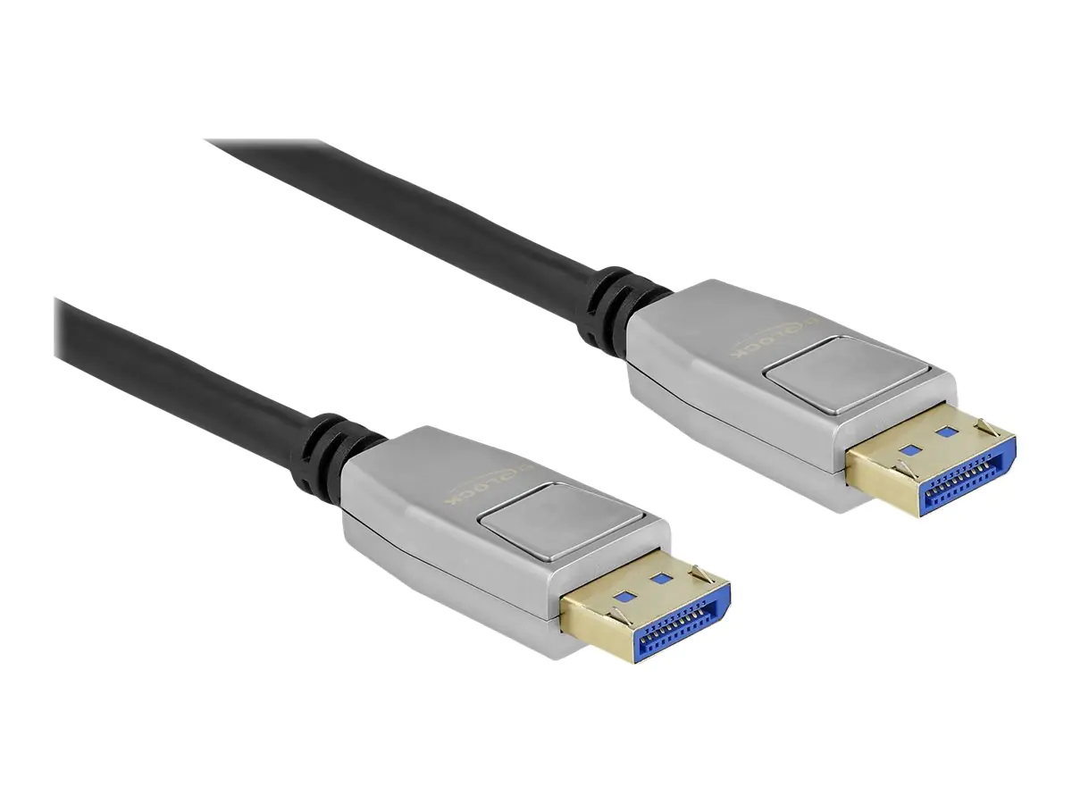 Delock - DisplayPort-Kabel - DisplayPort (M) eingerastet zu DisplayPort (M) eingerastet - DisplayPort 2.0 - 3 m - unterstützt 10K 60 Hz (10.240 x 4320) - Schwarz Delock - DisplayPort-Kabel - DisplayPort (M) eingerastet zu DisplayPort (M) eingerastet - DisplayPort 2.0 - 3 m - unterstützt 10K 60 Hz (10.240 x 4320) - Schwarz