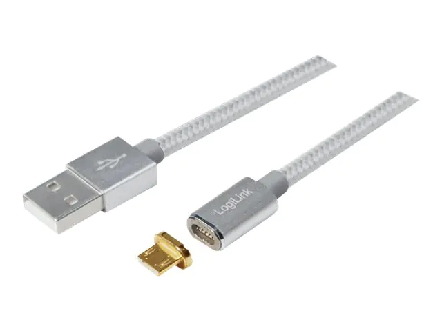 LogiLink USB-Kabel - Micro-USB Typ B (M) magnetisch zu USB (M)