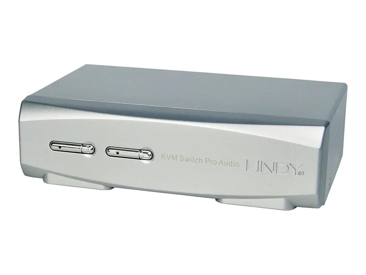 Lindy KVM Switch Pro - KVM-Switch - 2 x KVM port(s) 39304
