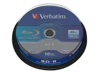 Verbatim - 10 x BD-R - 25 GB 6x - Spindel