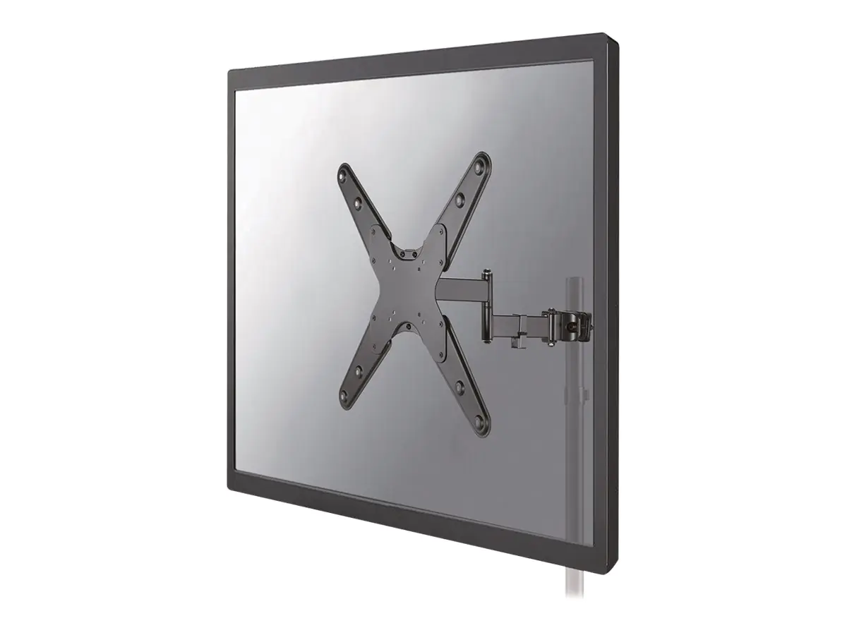 Neomounts FL40-450BL14 TV-Stangenhalterung 32-55" - Durchm. 28-50 mm - volle Bewegung, 75 x 75 mm, 400 x 400 mm, -15 - 10°, 0 - 180°, Stahl, Schwarz