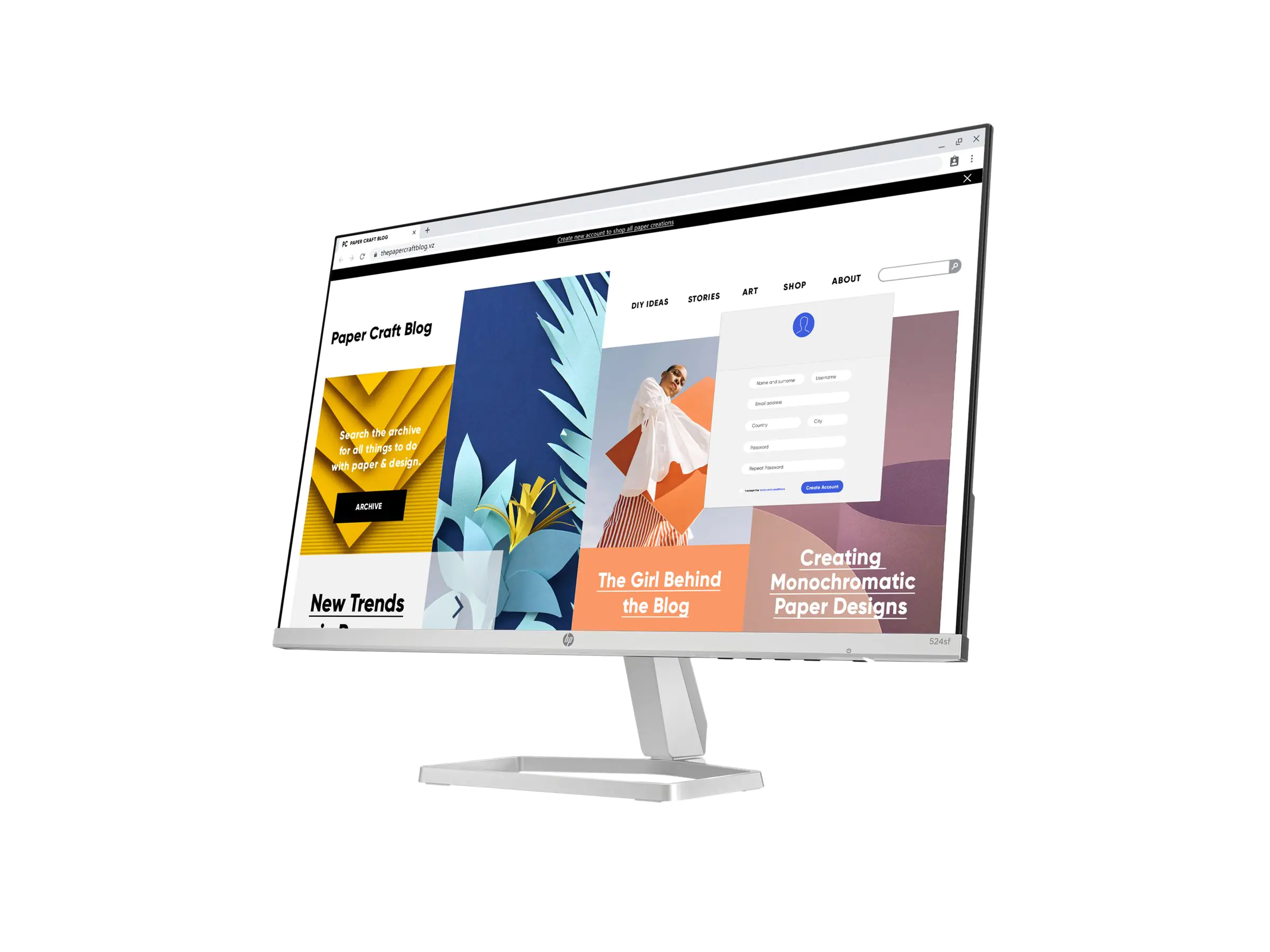 HP 524sf 60.96cm 24Zoll IPS 1920x1086 16 9 5ms HDMI VGA P - 24" - 5 ms