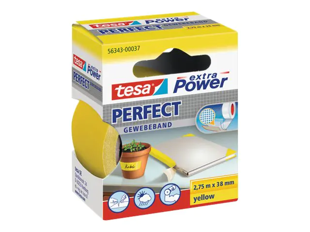tesa Gewebeband extra Power Perfect 56343-00037 38mmx2,75m gelb
