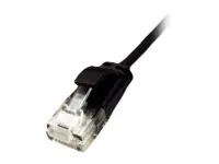 Roline Green - Patch-Kabel - RJ-45 (M) zu RJ-45 (M) - 1.5 m - UTP - CAT 6a - halogenfrei, geformt, ohne Haken, verseilt - Schwarz