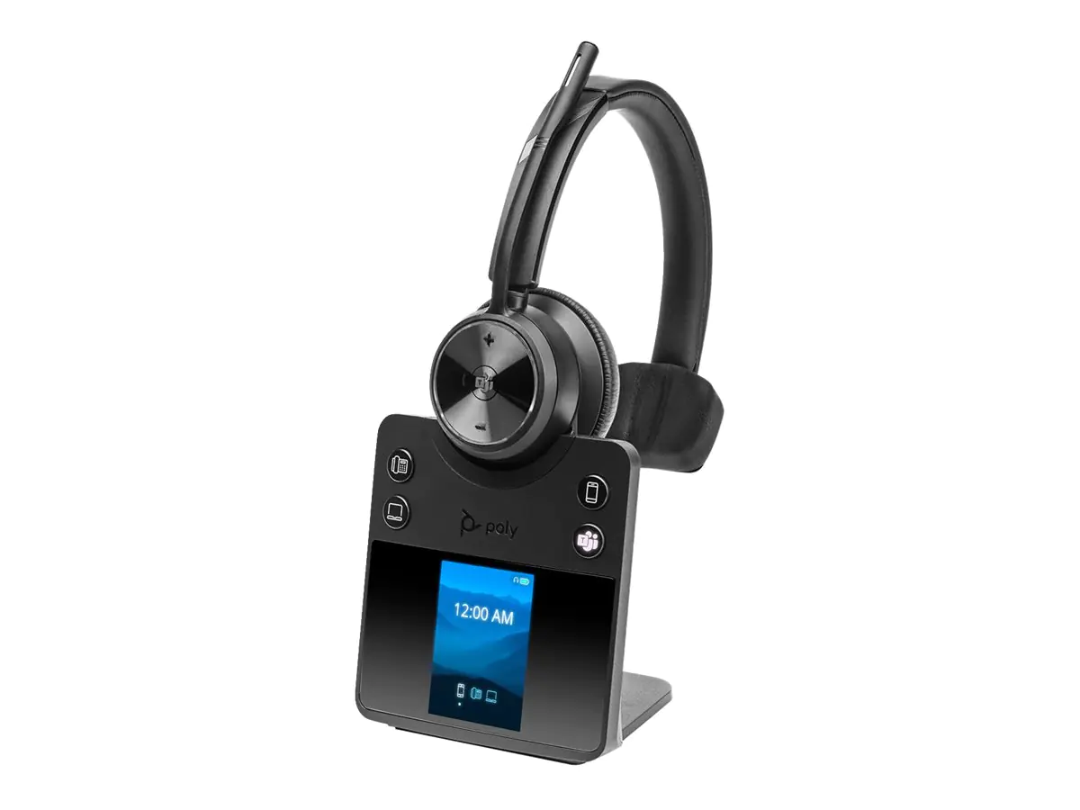 Poly Savi 7410 OFFICE - Savi 7400 series - Headset - On-Ear - DECT / Bluetooth - kabellos - Schwarz
