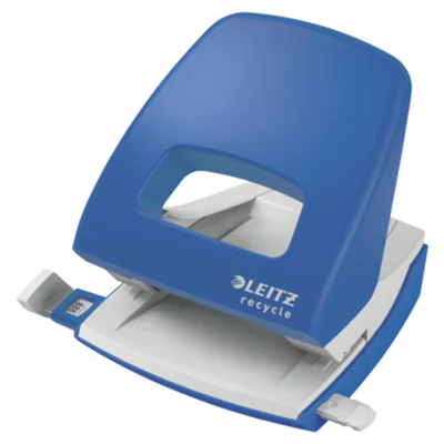 Leitz Locher NeXXt Recycle 8cm 30 Bl. (80 g/m²) mit Anschlagschiene blau Leitz Locher NeXXt Recycle 8cm 30 Bl. (80 g/m²) mit Anschlagschiene blau