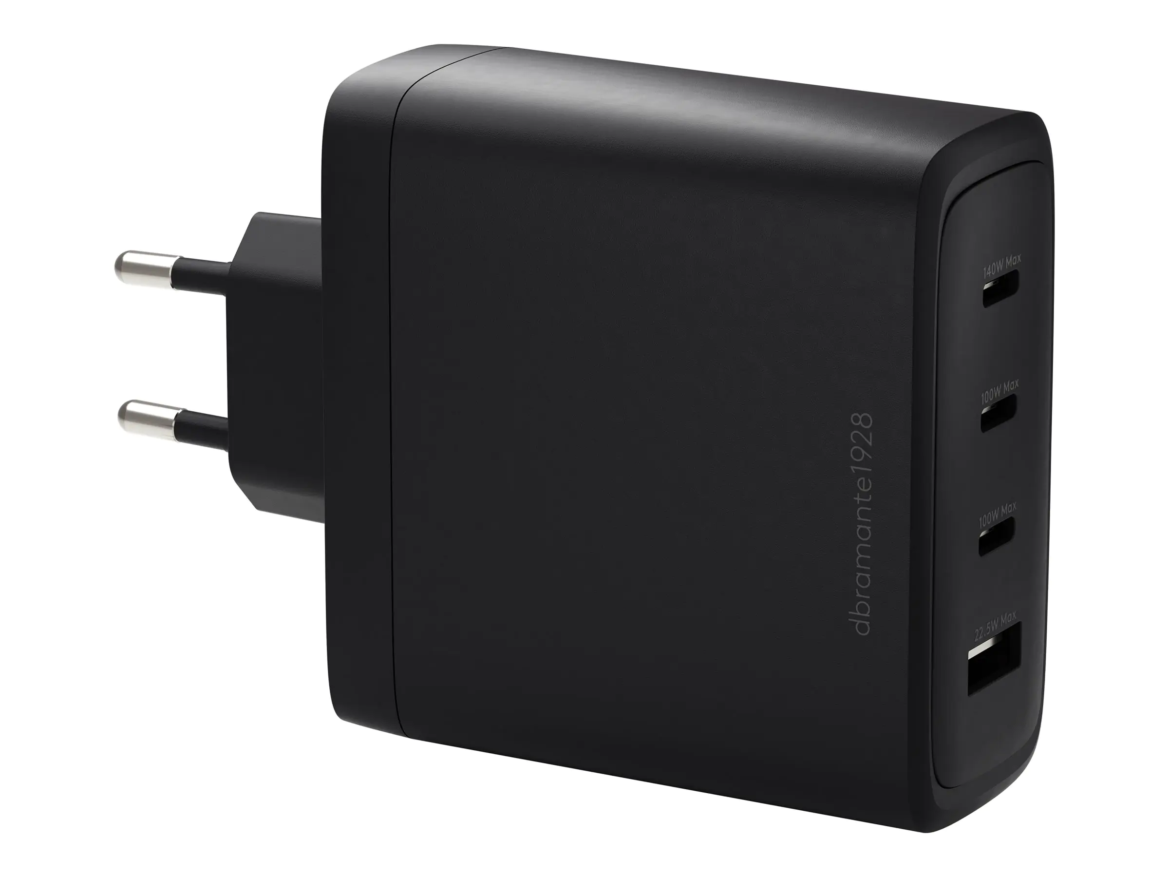 dbramante1928 re-charge - Netzteil - 140 Watt - 4 Ausgabeanschlussstellen (3 x USB-C, USB) CI14EUBL7231