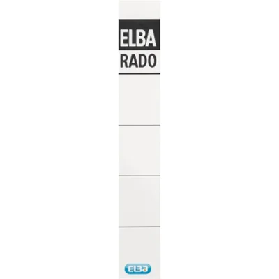 ELBA Einsteckrückenschild 100420961 extra kurz/schmal weiß 10 St./Pack. ELBA Einsteckrückenschild 100420961 extra kurz/schmal weiß 10 St./Pack.