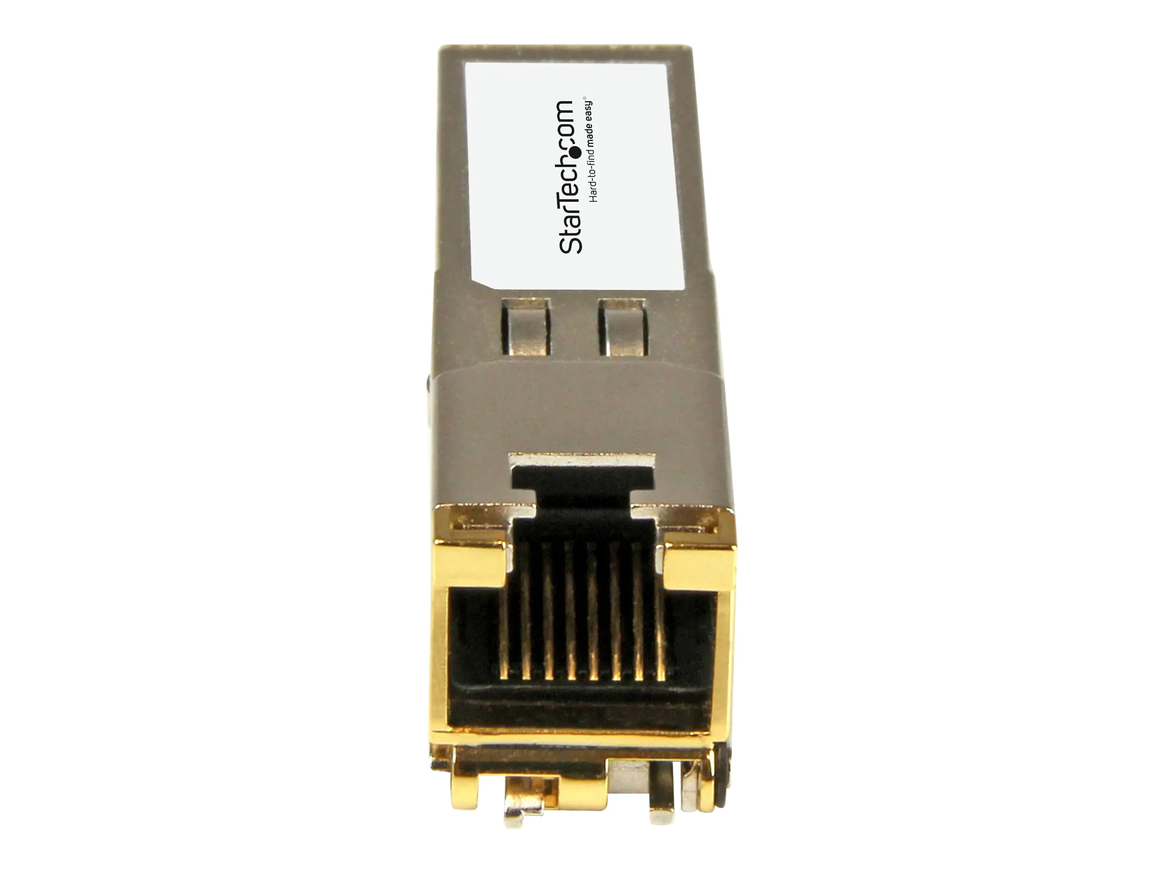 StarTech 10338-ST Transceiver Modul (SFP+ Module, 100/1000/10000Base-TX Extreme Networks kompatibel, Kupfer, RJ-45 Kupfer mit DDM) - SFP (Mini-GBIC)-Transceiver-Modul (gleichwertig mit: Extreme Networks 10338) - GigE - 10Base-T, 100Base-TX, 1000Base-T - R