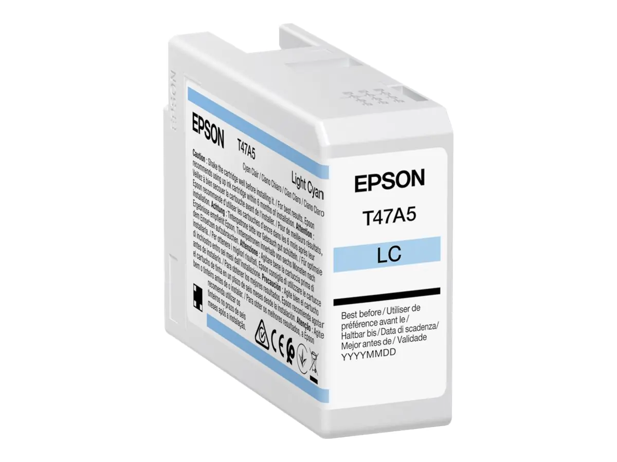 Epson T47A5 - 50 ml - hell Cyan - original - Tintenpatrone - für SureColor SC-P900, SC-P900 Mirage Bundling