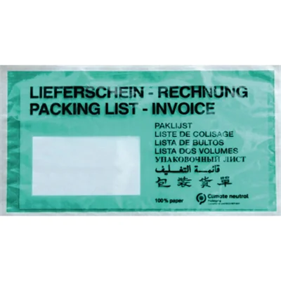 Warenbegleitpapiertasche DL Papier d.grün 1.000St. Warenbegleitpapiertasche DL Papier d.grün 1.000St.