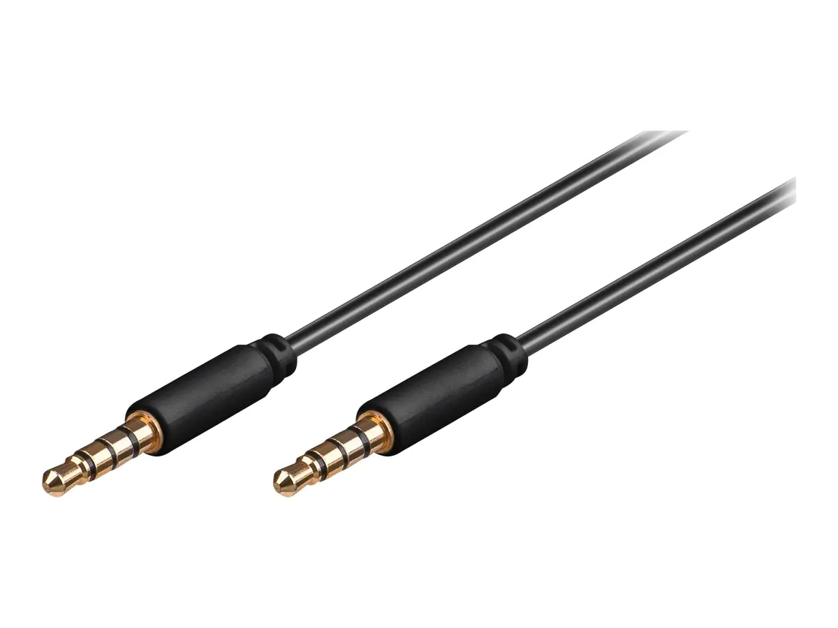 Goobay Audiokabel - 4-poliger Mini-Stecker