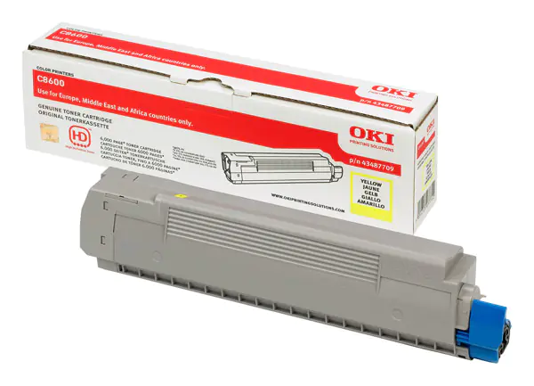 OKI - Gelb - Original - Tonerpatrone - für C8600cdtn, 8600dn, 8600n, 8800cdtn, 8800dn, 8800n OKI - Gelb - Original - Tonerpatrone - für C8600cdtn, 8600dn, 8600n, 8800cdtn, 8800dn, 8800n
