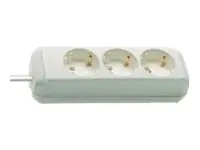 Brennenstuhl Eco-Line - Steckdosenleiste - Ausgangsanschlüsse: 3 - 5 m Schnur - weiß