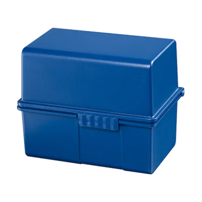 HAN Karteikasten 975-14 DIN A5 quer max. 450Karten PS blau HAN Karteikasten 975-14 DIN A5 quer max. 450Karten PS blau