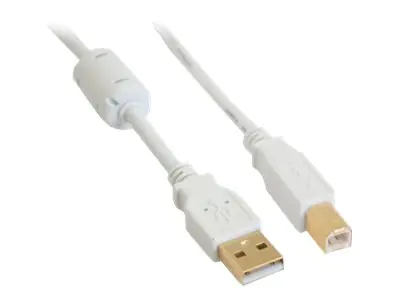 InLine - USB-Kabel - USB (M) zu USB Typ B (M) - 50 cm - weiß