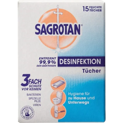 Sagrotan Desinfektionstuch 21030 15 St./Pack. Sagrotan Desinfektionstuch 21030 15 St./Pack.
