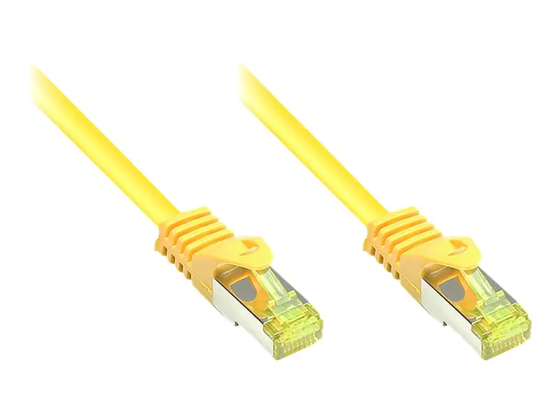 Good Connections RNS - Patch-Kabel - RJ-45 (M) bis RJ-45 (M) - 5 m - SFTP, PiMF - CAT 7 - halogenfrei, geformt, ohne Haken, verseilt - Gelb