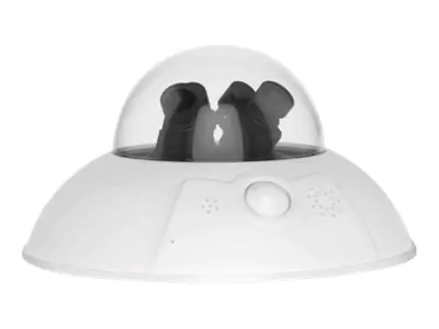 Mobotix DualDome D16B-F-6D6N119 - Netzwerk-Überwachungskamera - Kuppel - Außenbereich - Vandalismussicher / Wetterbeständig - Farbe (Tag&Nacht) - 2 x 6.000.000 Pixel - 6144 x 2048 - feste Brennweite - Audio - LAN 10/100 - MJPEG, H.264, MxPEG - PoE Class 3