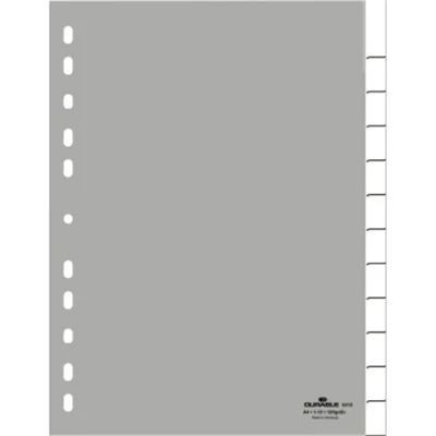 Ordnerregister f A4 12tlg gr PP mit umschweißte Taben Ordnerregister f A4 12tlg gr PP mit umschweißte Taben