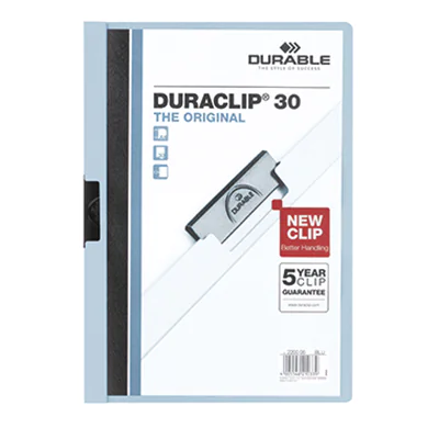 DURABLE Klemmmappe DURACLIP 30 220006 DIN A4 Hartfolie blau DURABLE Klemmmappe DURACLIP 30 220006 DIN A4 Hartfolie blau