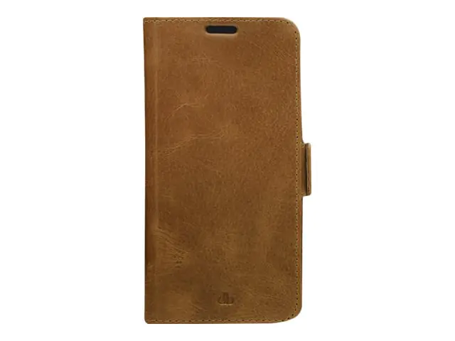dbramante1928 Copenhagen Slim - Flip-Hülle für Mobiltelefon - genarbtes Leder - Hellbraun - für Samsung Galaxy S22