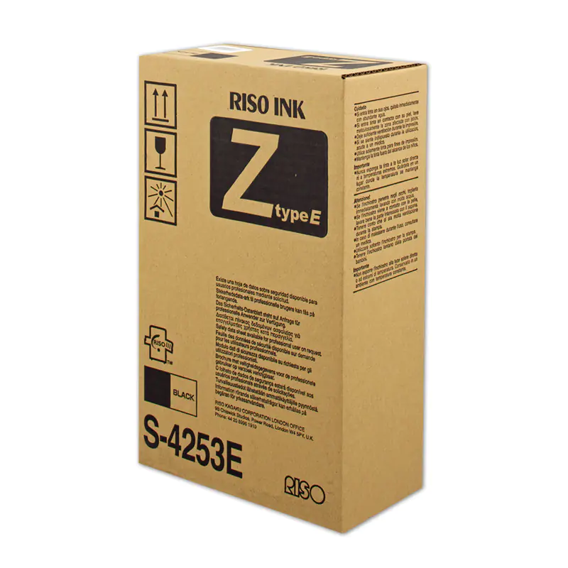 Riso Tinte Doppelpack S-4253E Schwarz 1.000 ml 2 Stück