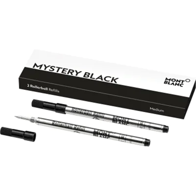 Montblanc Tintenrollermine 128231 mystery black M sw 2 St./Pack. Montblanc Tintenrollermine 128231 mystery black M sw 2 St./Pack.