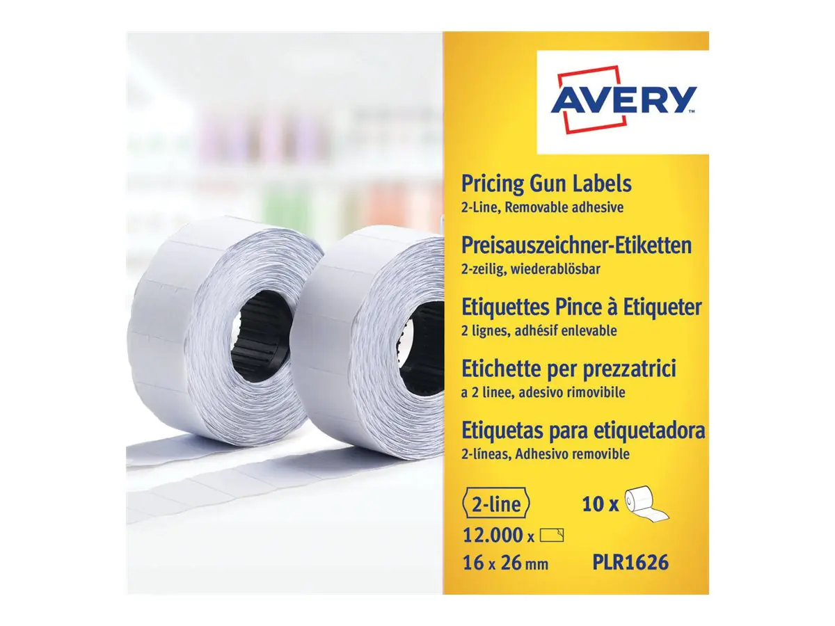 Avery Zweckform Endlosetikett PLR1626 16x26mm 12.000 St./Pack.