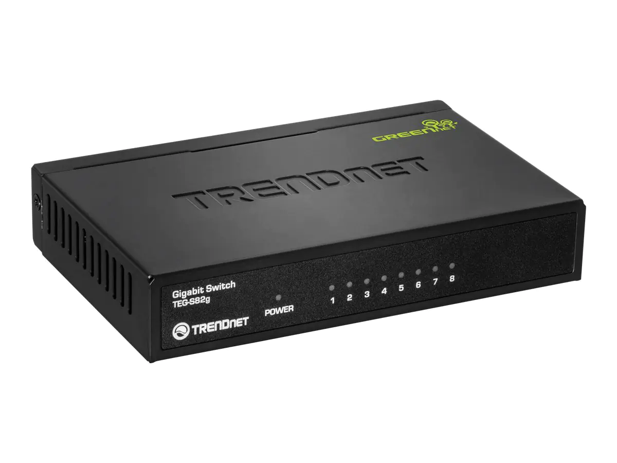 Trendnet TEG S82g 8-Port Gigabit GREENnet Switch - Switch - 8 x 10/100/1000 - Desktop - TAA-konform