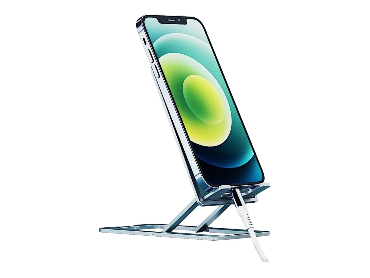 Inter-Tech MTS-100 - Tischständer für Handy, Tablet - bis zu 12 Zoll - Titanium Gray