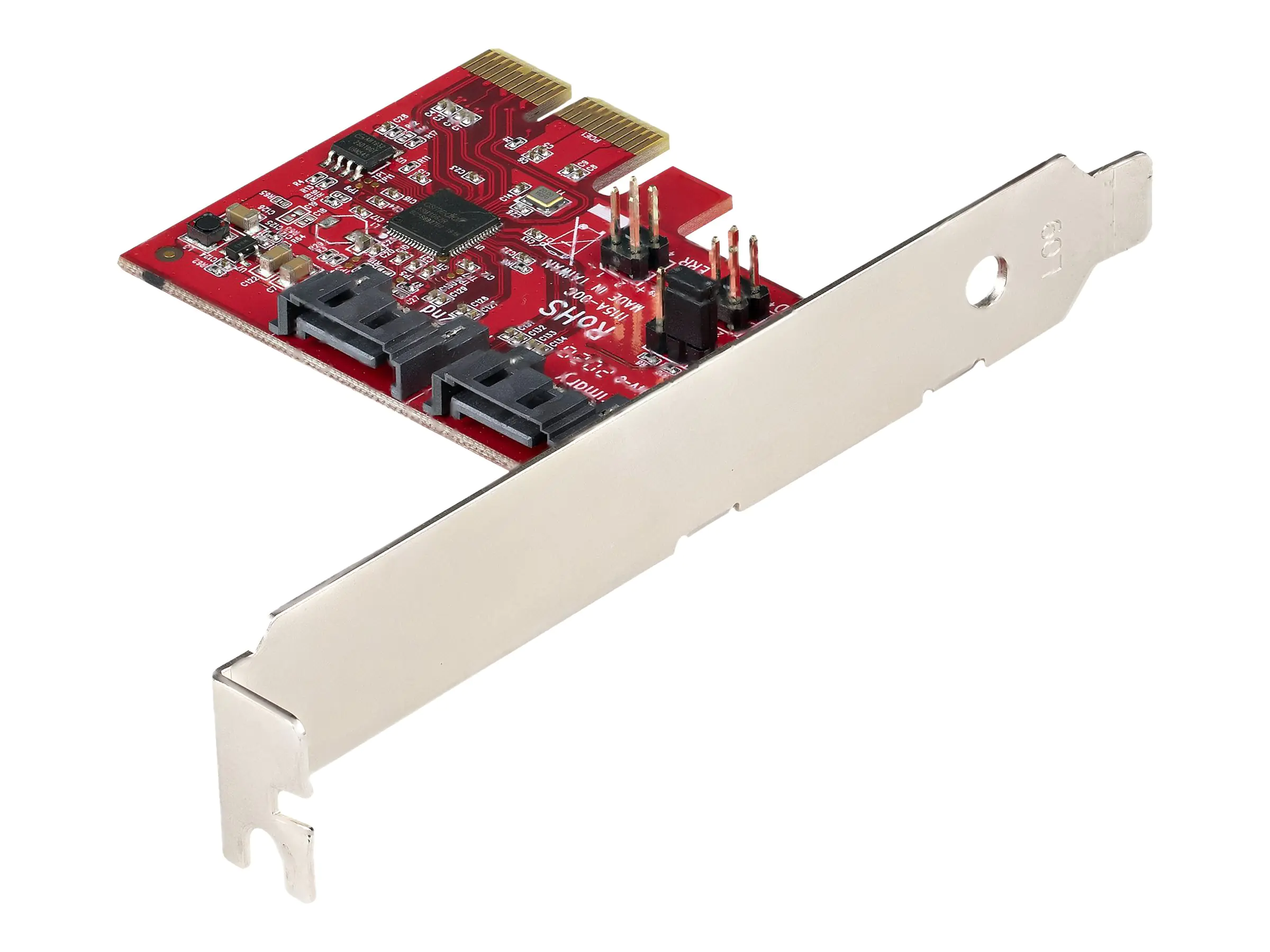 StarTech 2 Port PCIe SATA RAID Kontroller - PCIe SATA hardware RAID Controller - PCIe Festplatten/SSD RAID Controller/Karte - Full/Low Profil Blende - ASM1062R SATA RAID (2P6GR-PCIE-SATA-CARD) - Speicher-Controller - SATA 6Gb/s - Low-Profile - RAID RAID 0 StarTech 2 Port PCIe SATA RAID Kontroller - PCIe SATA hardware RAID Controller - PCIe Festplatten/SSD RAID Controller/Karte - Full/Low Profil Blende - ASM1062R SATA RAID (2P6GR-PCIE-SATA-CARD) - Speicher-Controller - SATA 6Gb/s - Low-Profile - RAID RAID 0
