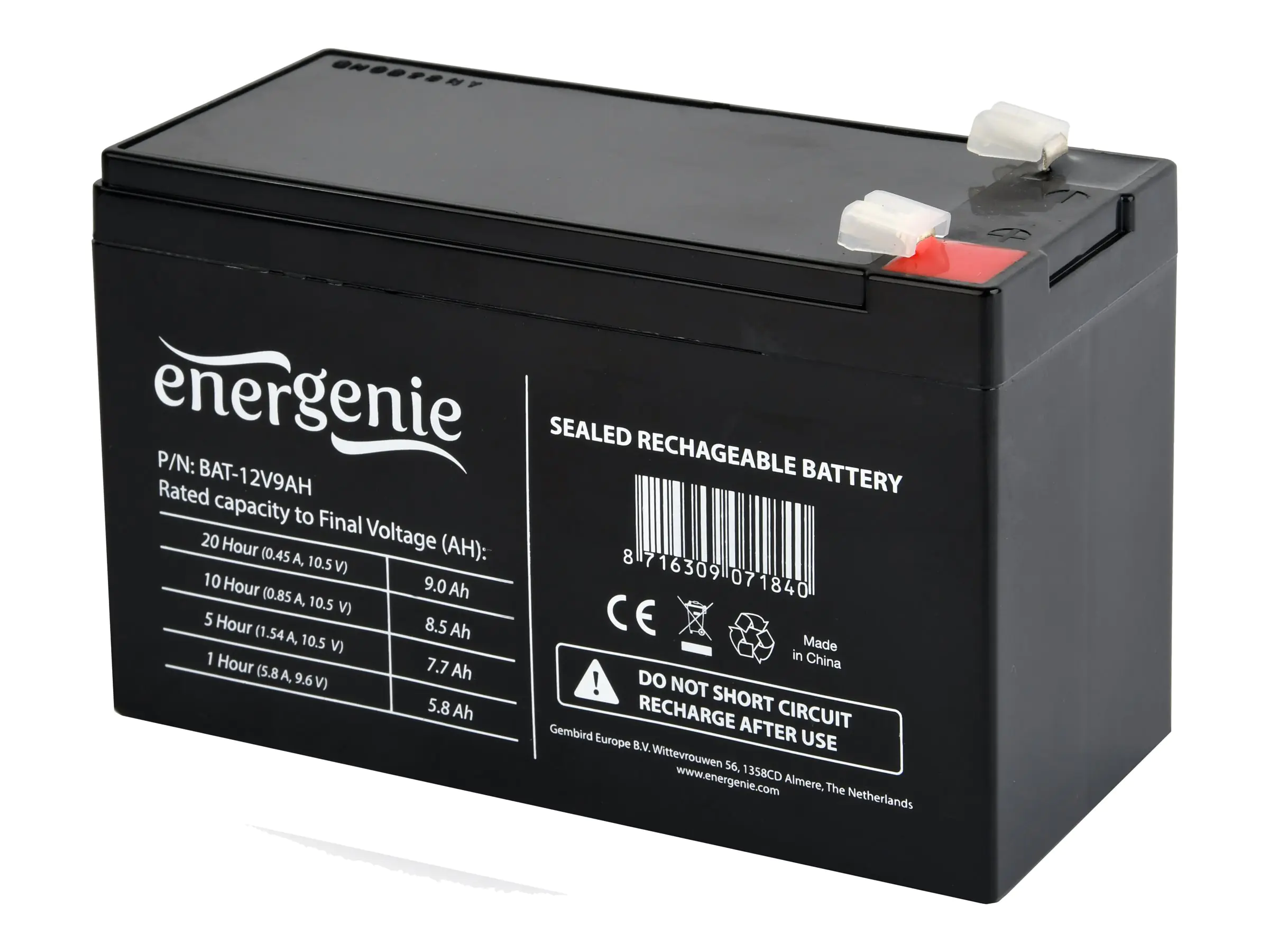 Gembird BAT-12V9AH - USV-Akku - 1 x Batterie