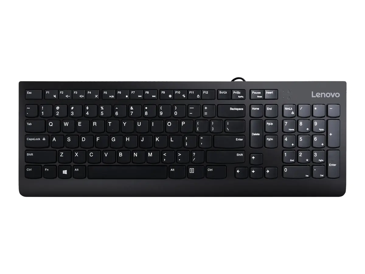 Lenovo 300 - Tastatur - USB - Deutsch - Schwarz GX30M39669